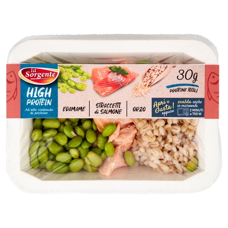 Piatto Pronto Orzo, Edamame e Salmone, 260 g